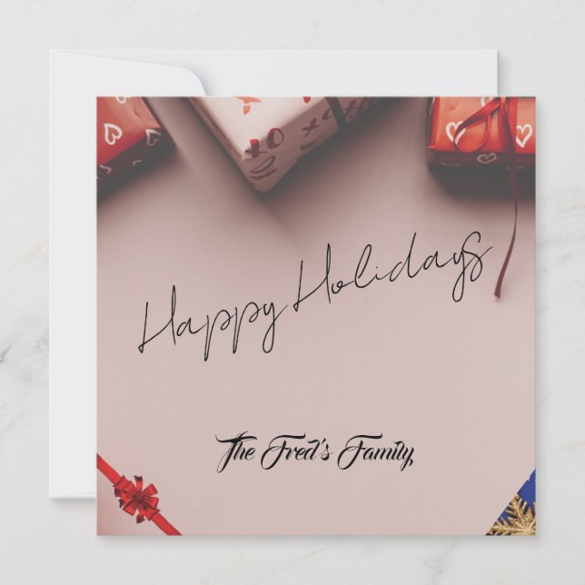 Minimalist Christmas Modern trendy Simple Photo (Front)