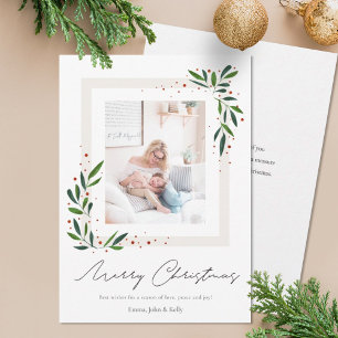 Minimalist Christmas Photo Card