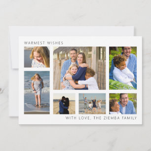 Minimalist Christmas Photo Collage Card