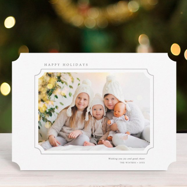 Minimalist Christmas Photo Landscape Holiday Card (Creator Uploaded)