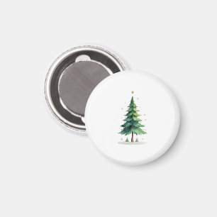 Minimalist Christmas Pine Tree Magnet – Holiday De