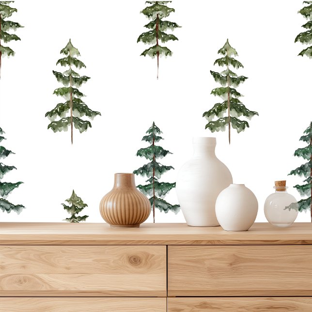 Minimalist Christmas Pine Tree Pattern Wallpaper (Creator Uploaded)