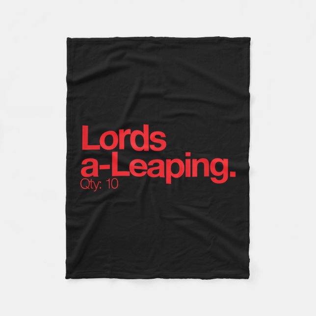 Minimalist Christmas T Shirt - Lords A Leang Q 10  Fleece Blanket (Front)