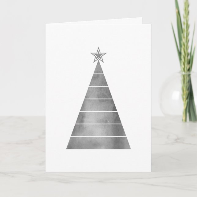 Minimalist Christmas Tree Card (Front)