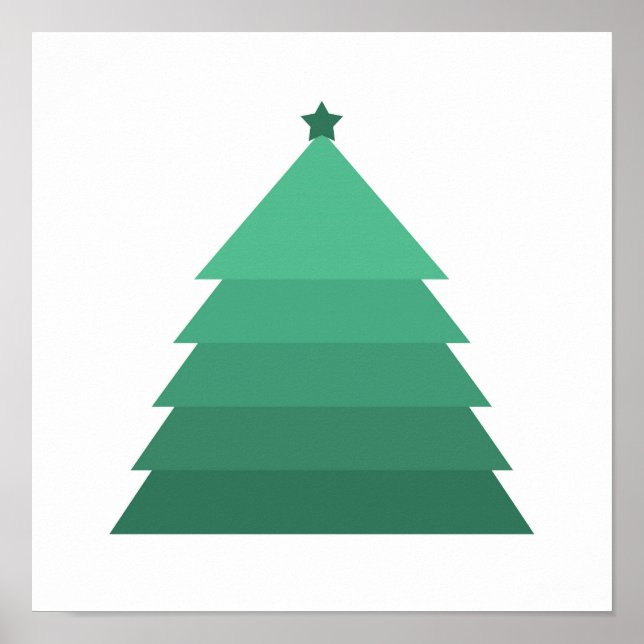 Minimalist Christmas Tree Poster (Front)