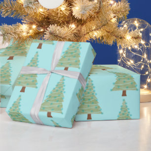 Minimalist Christmas Tree Wrapping Paper