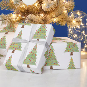 Minimalist Christmas Tree Wrapping Paper