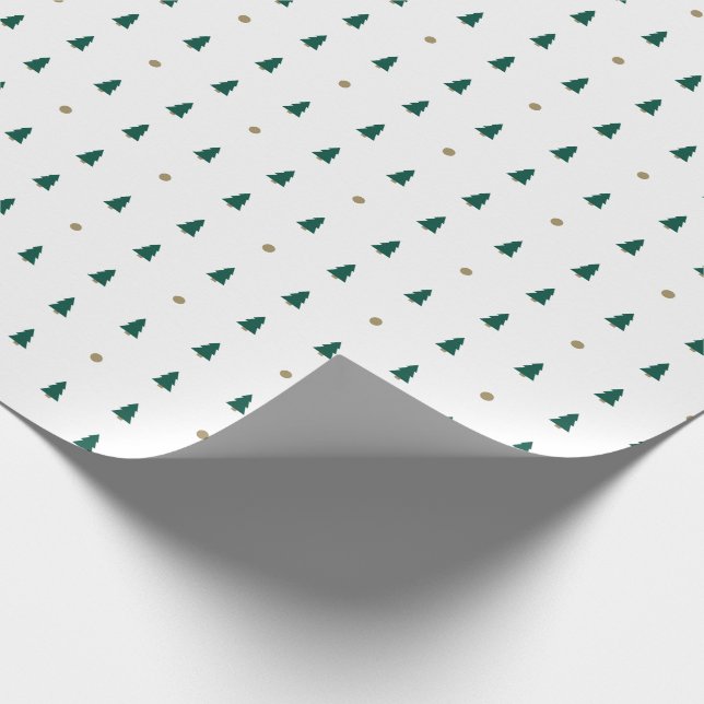 Minimalist Christmas Tree Wrapping Paper (Corner)