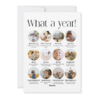 Minimalist Christmas What a Year Photo Collage