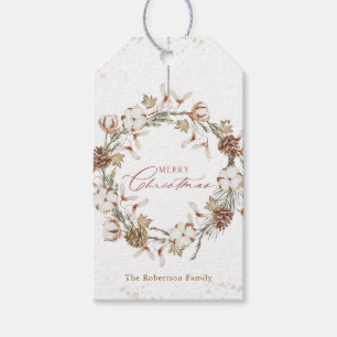 Minimalist Christmas Wreath Gift Tags