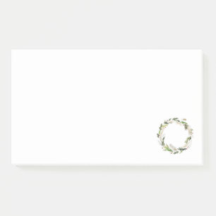 Minimalist Christmas Wreath Post-it Notes