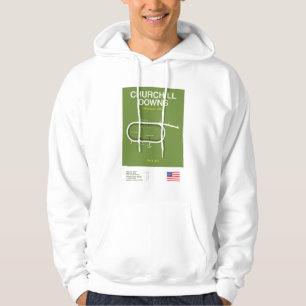 Minimalist Churchill Downs Horse Racing Hoodie