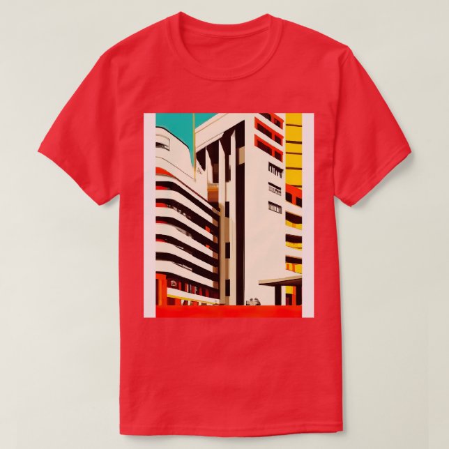 Minimalist City House 2 T-Shirt (Design Front)