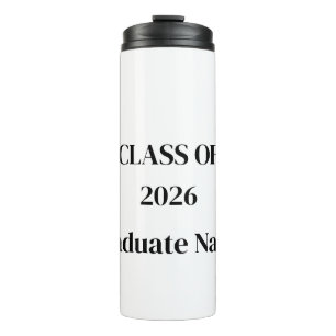 Minimalist Class of 2026 Graduation Bottle