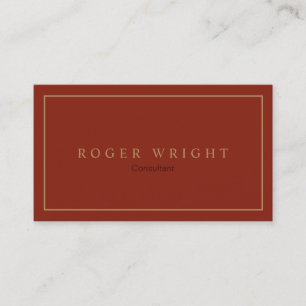 Minimalist Classic Business Card