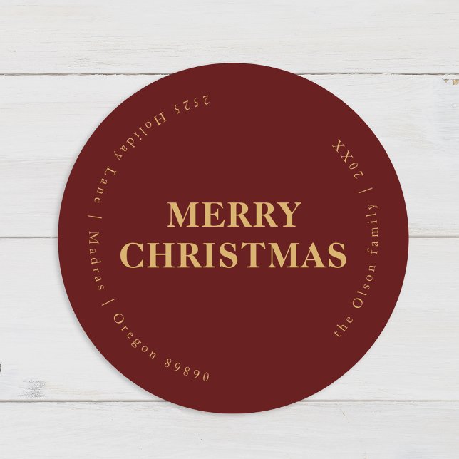 Minimalist Classic Christmas Red Envelope Seals (Creator Uploaded)