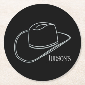 Minimalist Classic Cowboy Beer Drink Coasters