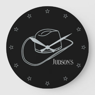 Minimalist Classic Cowboy Lg. Wall Clock