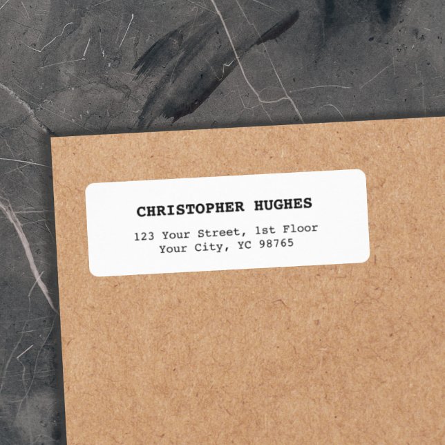 Minimalist Classic Elegant Black&White Label (Creator Uploaded)