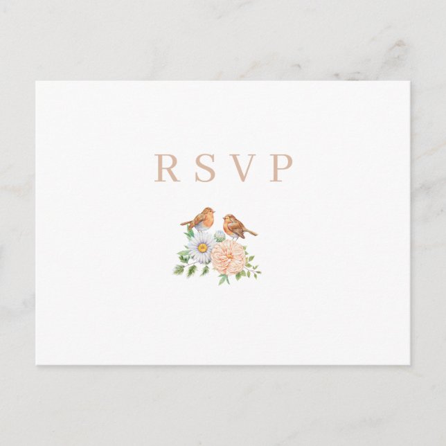 Minimalist classic rsvp postcard (Front)