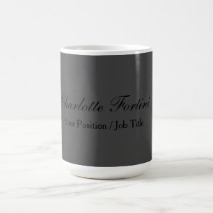 Minimalist Classical Handwriting Script Name Coffee Mug