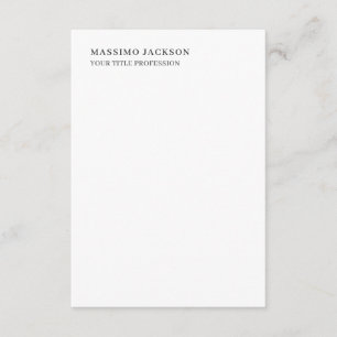 Minimalist Classical Plain Professional Enclosure Card