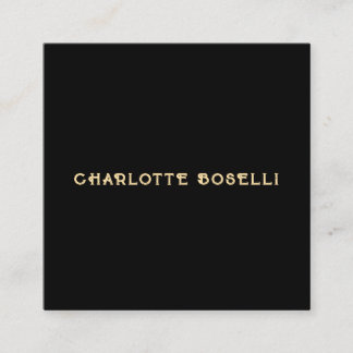 Minimalist Classical Professional Black Gold Colou Enclosure Card