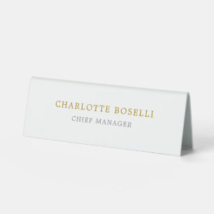 Minimalist Classical Professional Gold Color