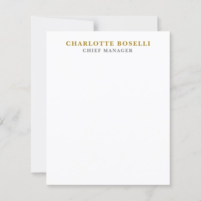 Minimalist Classical Professional Gold Color (Front)