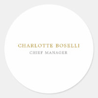 Minimalist Classical Professional Gold Colour