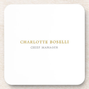 Minimalist Classical Professional Gold Colour Coaster