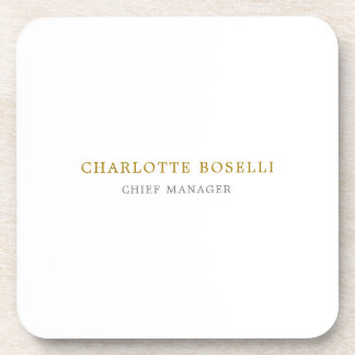 Minimalist Classical Professional Gold Colour Coaster