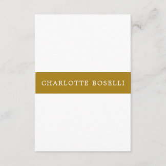 Minimalist Classical Professional Gold Colour Enclosure Card