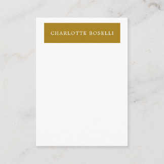 Minimalist Classical Professional Gold Colour Enclosure Card