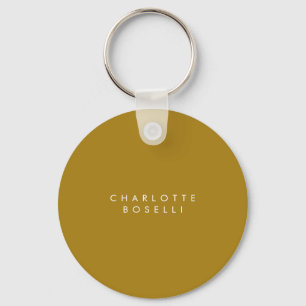 Minimalist Classical Professional Gold Colour Key Ring