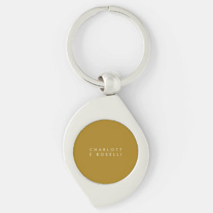 Minimalist Classical Professional Gold Colour Key Ring