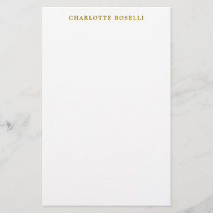 Minimalist Classical Professional Gold Colour Stationery