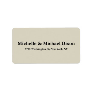 Minimalist Classical Stylish Elegant Label
