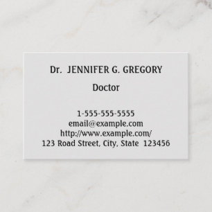 Minimalist & Classy Doctor Business Card