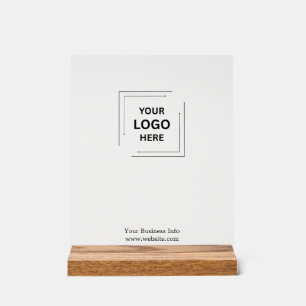 Minimalist Clean Design   Custom Business Logo Acrylic Sign