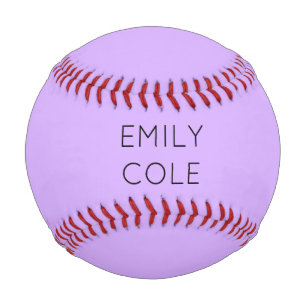 Minimalist clean simple purple baseball