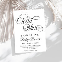 Minimalist Cloud Nine Baby Shower
