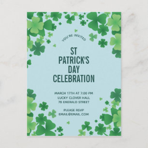 Minimalist Clover Frame Invitation