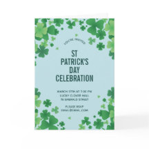 Minimalist Clover Frame Invitation