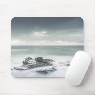 Minimalist Coastal Landscape Photo Mouse Mat