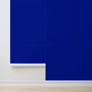 Minimalist cobalt blue plain solid simple modern wallpaper