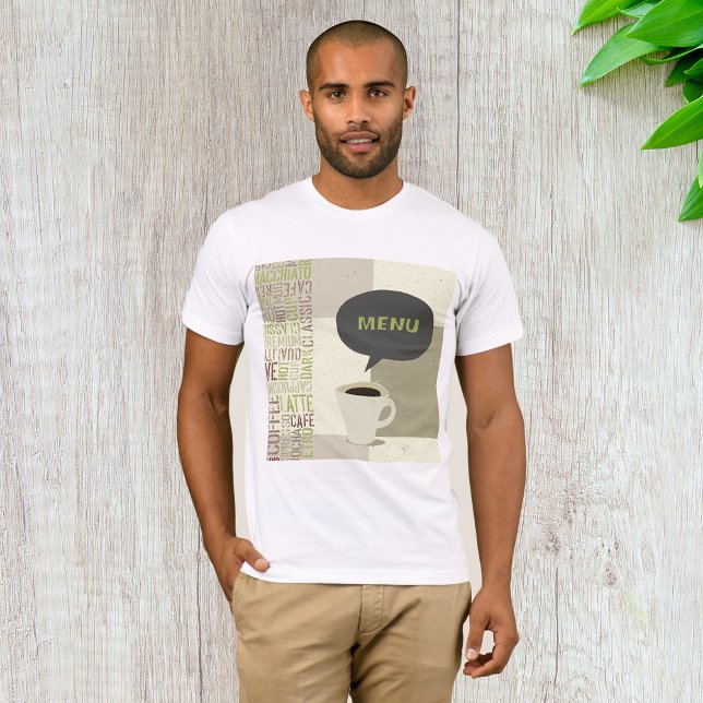 Minimalist Coffee Bar Menu T-Shirt (Creator Uploaded)