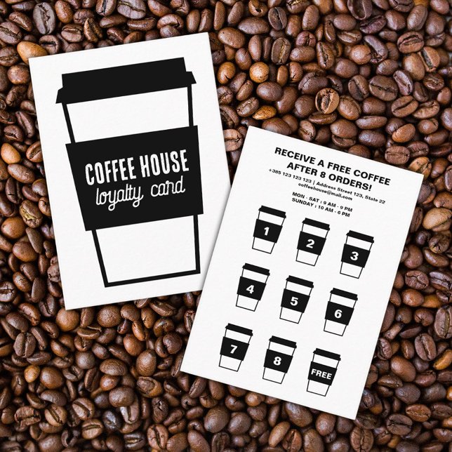 Minimalist Coffee Cup  Loyalty Card (Creator Uploaded)
