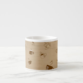 Minimalist Coffee Cup Striped Pattern – Modern Geo