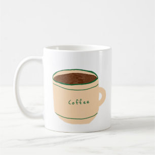 Minimalist Coffee Hand Drawn Gift Mug